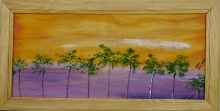 Palm Trees on Plywood